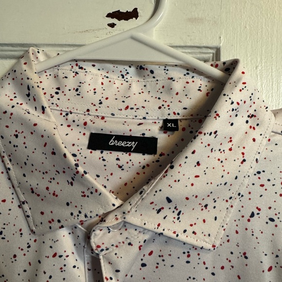 Breezy Golf USA splatter polo size XL - Picture 4 of 5